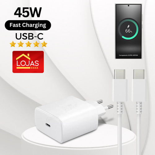 Fonte Cabo Super Rápido Para Samsung  A54 S21 S24 S25 Todos