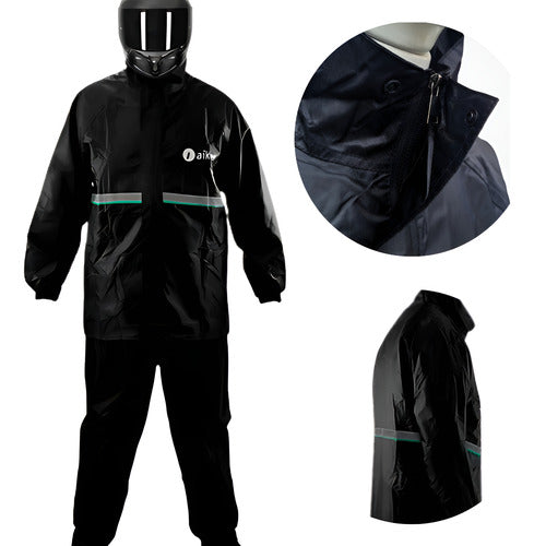 Capa DE Chuva Motoqueiro Ciclista Roupa Impermeável Reforçada