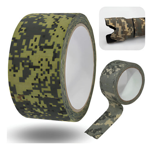 Fita Adesiva Camuflada Camuflagem Airsoft Paintbal Militar