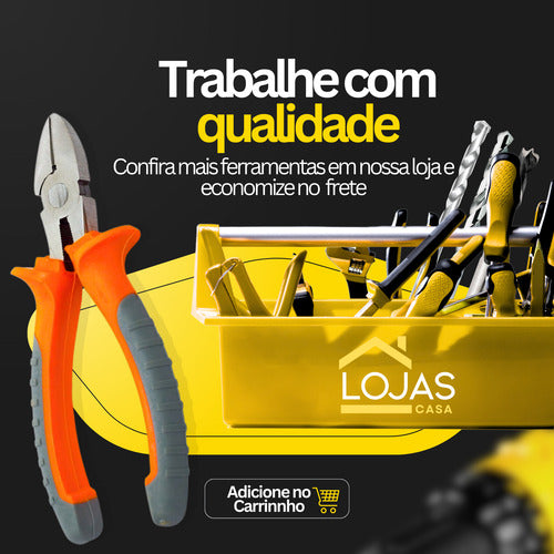 Alicate De Corte Cabo Fio 6 Polegadas Emborrachado Isolado