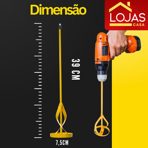 Misturador De Tinta Batedor De Argamassa Sds Furadeiras