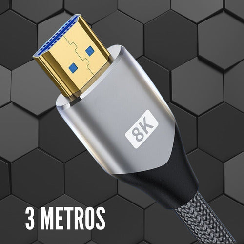 Cabo Hdmi 3m 8k 60hz Ultra Hd 2.1 4k 120hz Monitor Ps5 Xbox