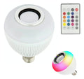 Lâmpada Led Rgb Bluetooth Com Caixa De Som E Controle Bivolt