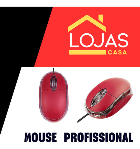 Mouse Usb Com Sensor Óptico Profissional Anatômico Preto