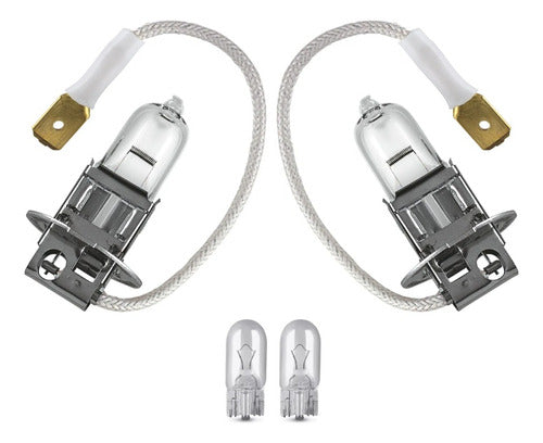 Par Lâmpadas Halógena 60/55w 12v Farol Carro H1 /h3 / H4/ H7