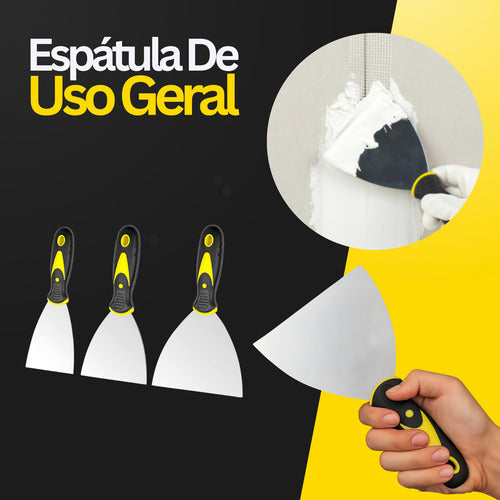 Espátula Multiuso De Aço 4  Para Gesso Massa Corrida