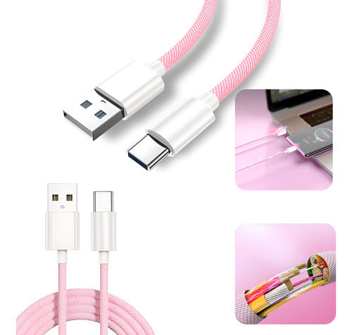 Cabo Usb Turbo Color Para Samsung Motorola LG A20 A32 A52 A7