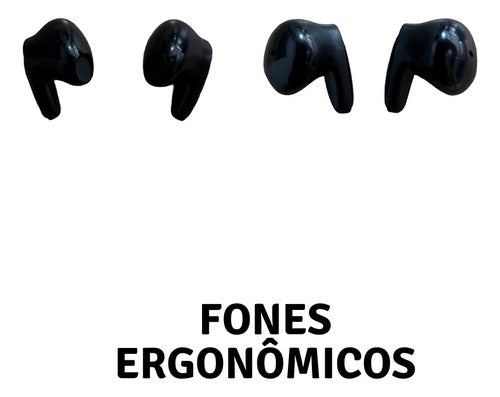 Fone De Ouvido S/ Fio Compacto De Qualidade C/ Case De Carga