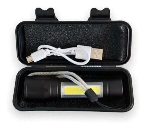 Lanterna Tatica Led Militar Longo Alcance Usb Recaregavel