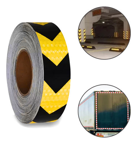 Rolo Faixa Refletiva Seta Listra Para Sinalização 5cm X 5m