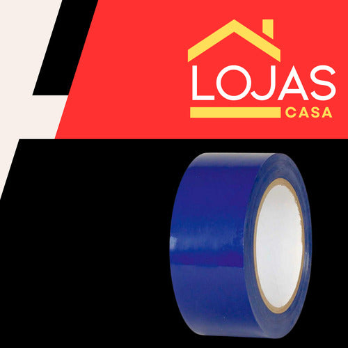 Rolo Durex Grande Adesivo 45m X 45mm Sinalizar Fita Multiuso