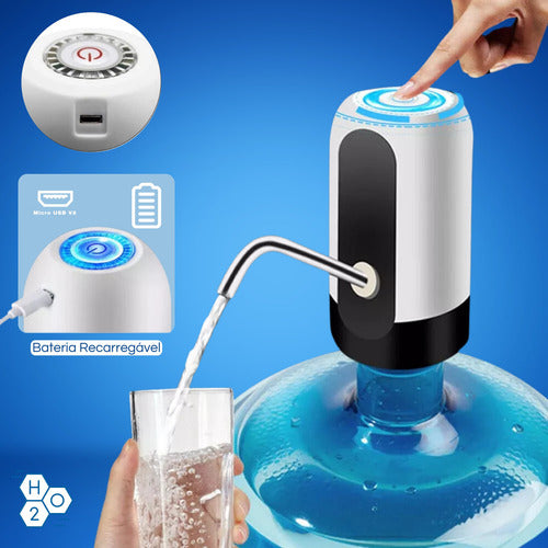 Bomba Elétrica Galão Água Automática Dispensador Recarrega