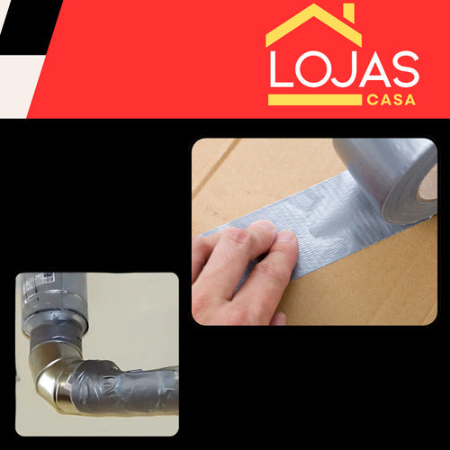 Rolo Fita Adesiva Silver Tape Multiuso Prova D'água 18m