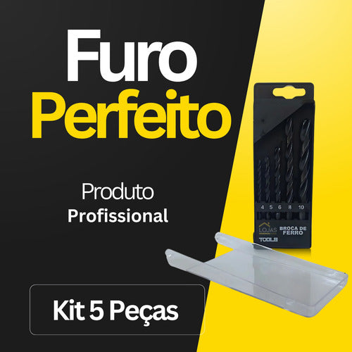 Kit Brocas Ferro Metal Chapa Aço Rápido Alumínio  Din338 Hss