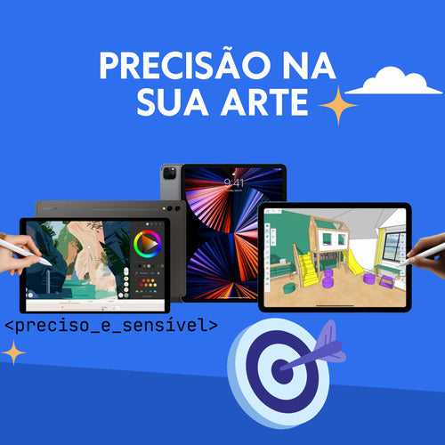 Caneta Para iPad 6, 7, 8, 9 E 10a Geração Com Palm Rejection