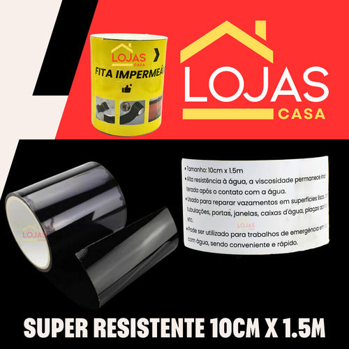 Fita Adesiva Reparos Impermeável Vedação Vazamento Cano Flex