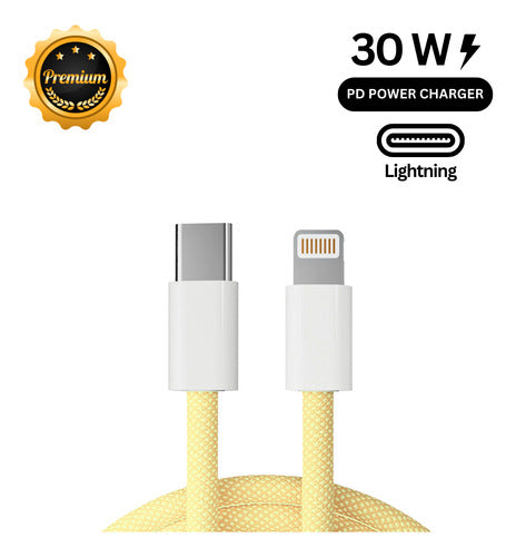 Cabo Usb-c Para iPhone X 11 12 13 14 Pro E Pro Max 1m Rápido