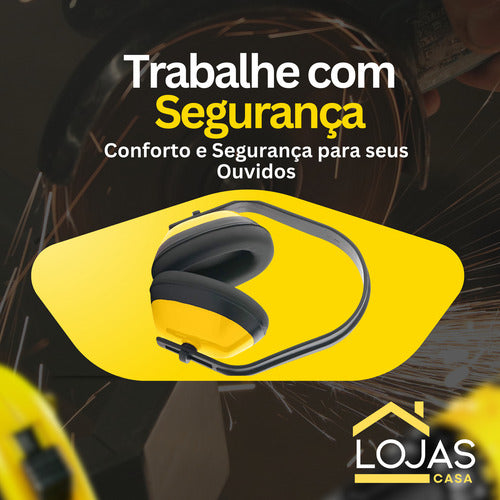 Abafador Ruído Tipo Concha Protetor Ouvido Profissional