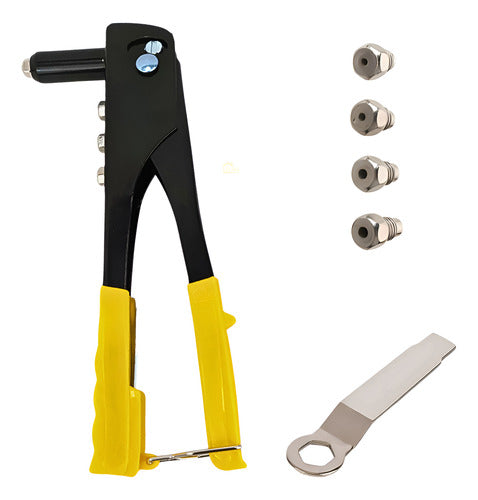 Rebitadeira Manual Profissional Reforçada 4 Bicos + Chave