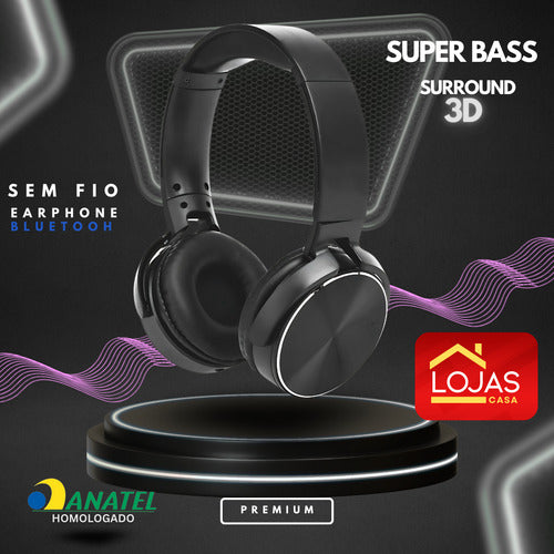 Headphone Bluetooth Fone De Ouvido Colorido Som De Qualidade