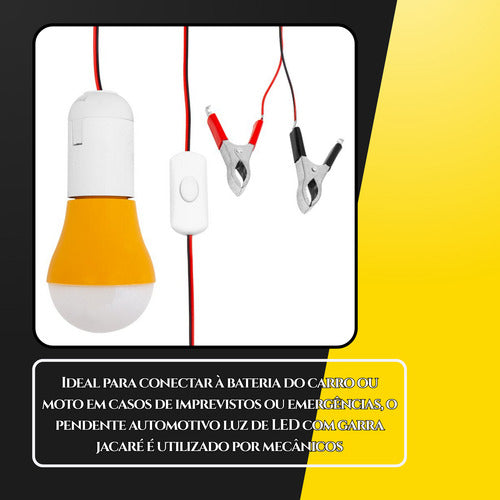 Lâmpada Led Luz Pendente Emergência Automotivo 12v 5w