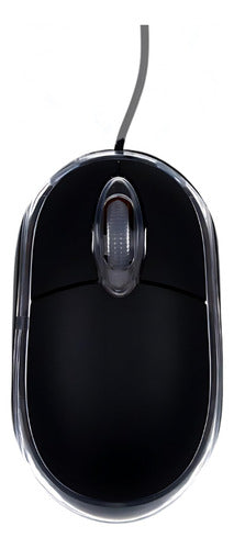 Mouse Usb Com Sensor Óptico Profissional Anatômico Preto