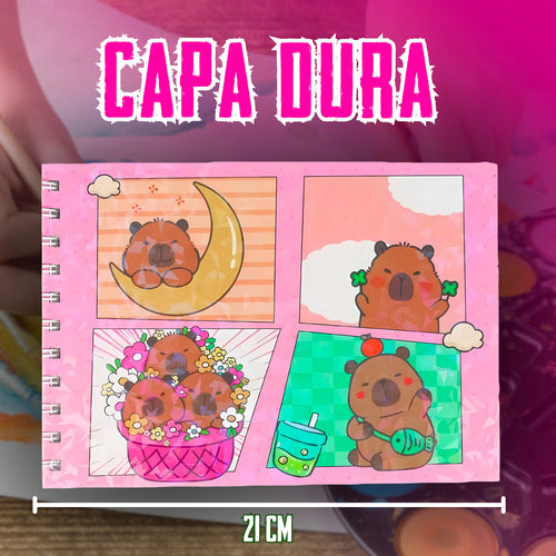 Livro Para Colorir Pintura Desenho Cute Capivara Goods