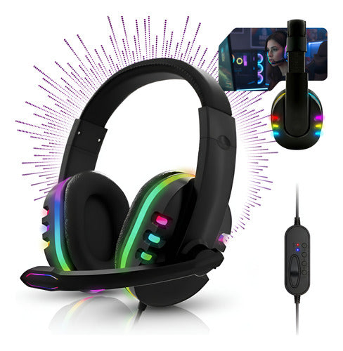 Fone Gamer 7.1 Rgb Som Imersivo 360 Jogos Pc Ps4/5 Xbox On