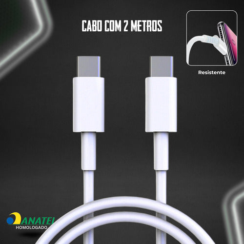 Carregador Duplo 48w Para Samsung 2 Cabos Super Fast 2m E 1m