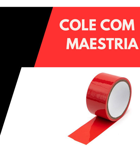 Rolo Durex Grande Adesivo 45m X 45mm Sinalizar Fita Multiuso
