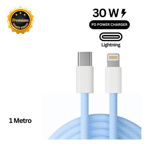 Cabo Usb-c Para iPhone X 11 12 13 14 Pro E Pro Max 1m Rápido