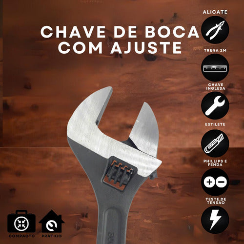 Kit De Ferramentas Maleta Com Jogo De Chaves Profissional