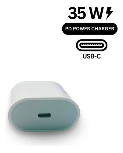 Fonte Turbo Ultra Pro Max Carregador 35w Para iPhone Cor Branco