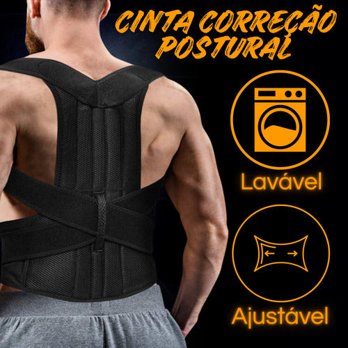 Cinta De Correção Postural Unissex Para Ajuste De Postura