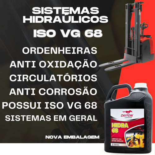Óleo Hidra 68 Para Bomba De Vácuo E Ordenhadeiras 5 Litros