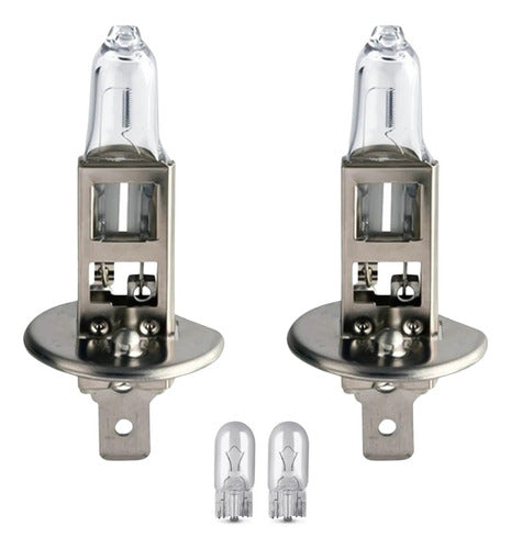 Par Lâmpadas Halógena 60/55w 12v Farol Carro H1 /h3 / H4/ H7