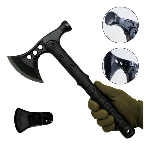 Machado Martelo Tático Tomahawk Militar Caça Camping Premium