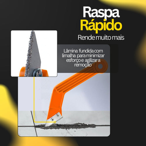Raspador De Rejunte, Argamassa Gesso Remoção Rápida Profissi