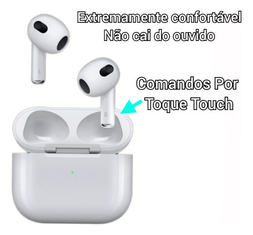 Fone De Ouvido Bluetooth Sem Fio Duplo Premium 3ª Geração