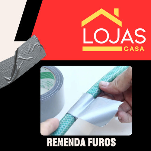 Rolo Fita Adesiva Silver Tape Multiuso Prova D'água Vedante