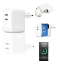 Fonte Carregador Duplo 50w Usb C P/ iPhone Samsung Motorola