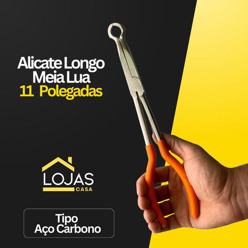 Alicate Formiguinha Meia Lua Longo Filtro De Combustível