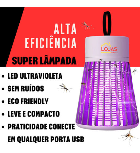 Lâmpada Led Armadilha Repelente Elétrico Mosquito Pernilongo