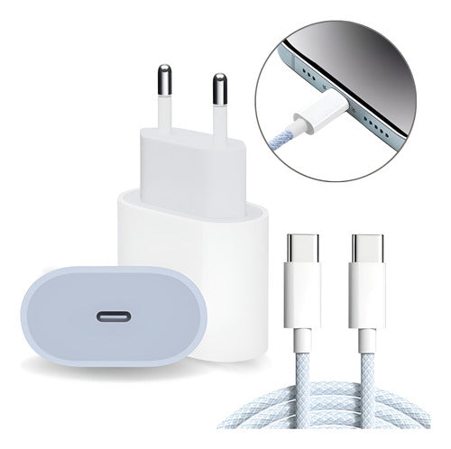 Carregador Fonte Para iPhone 16 Cabo 60w Ultra Tecido Nylon