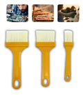 Kit 3 Mini Pincel De Pintura Acabamentos Alimentos Uso Geral