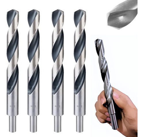 Kit 5 Brocas 20mm Metais Chapa Aço Rápido Com Rebaixo Din338
