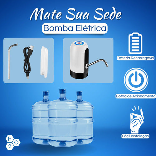 Bomba Elétrica Galão Água Automática Dispensador Recarrega