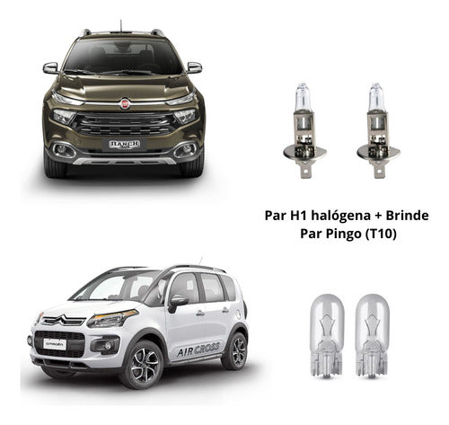 Par Lâmpadas Halógena 60/55w 12v Farol Carro H1 /h3 / H4/ H7