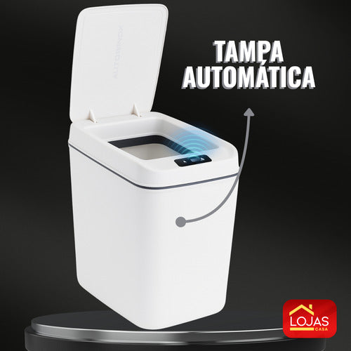 Lixeira Inteligente C/ Sensor Abre E Fecha Sozinha