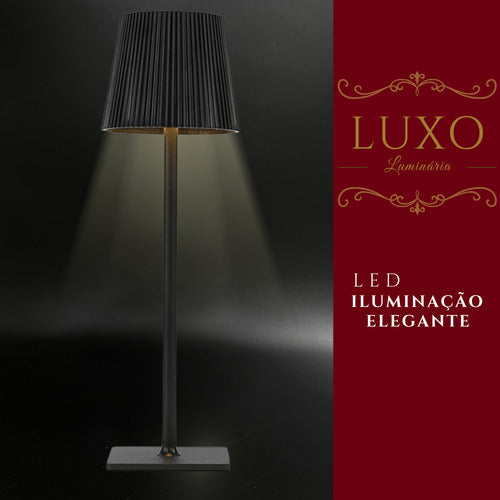 Luminária Mesa Abajur Led Ajustavel Sem Fio Recarregável